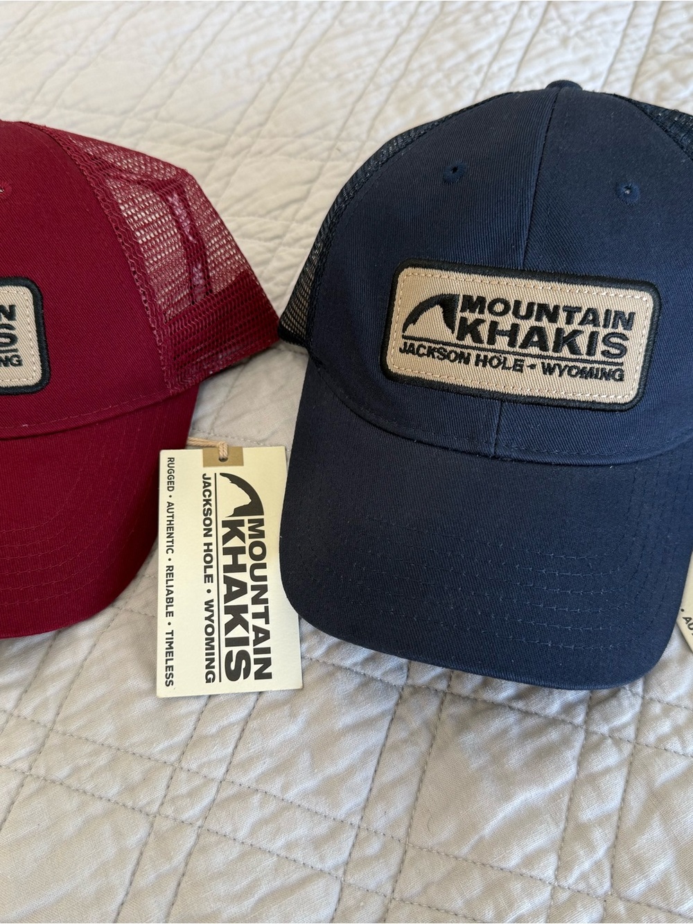 Mountain Khakis Soul Patch Trucker Cap - Navy or Dark Red